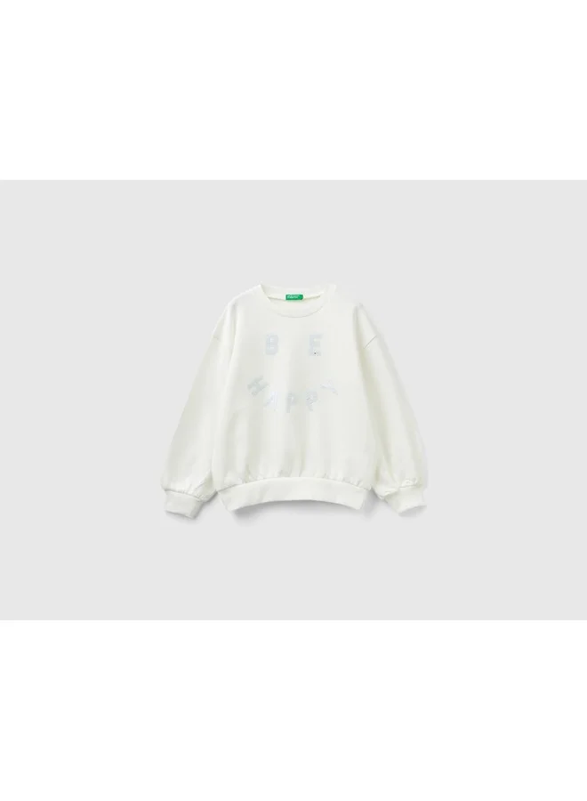 UNITED COLORS OF BENETTON Sweatshirt With Reversible Sequins