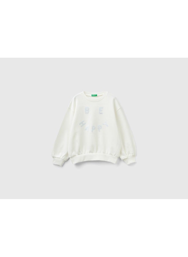 UNITED COLORS OF BENETTON Sweatshirt With Reversible Sequins - Image 1