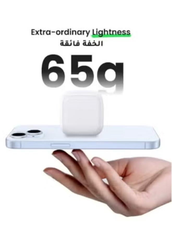 20W Fast Charger Type-C Fish iPhone Fast Charger and PD Wall Charger for iPhone 15/15 Plus/15 Pro/15 Pro Max/14 Pro/14 Pro Max/11/12/13 and iPad and iPad Mini/iPad Pro - White - Image 4