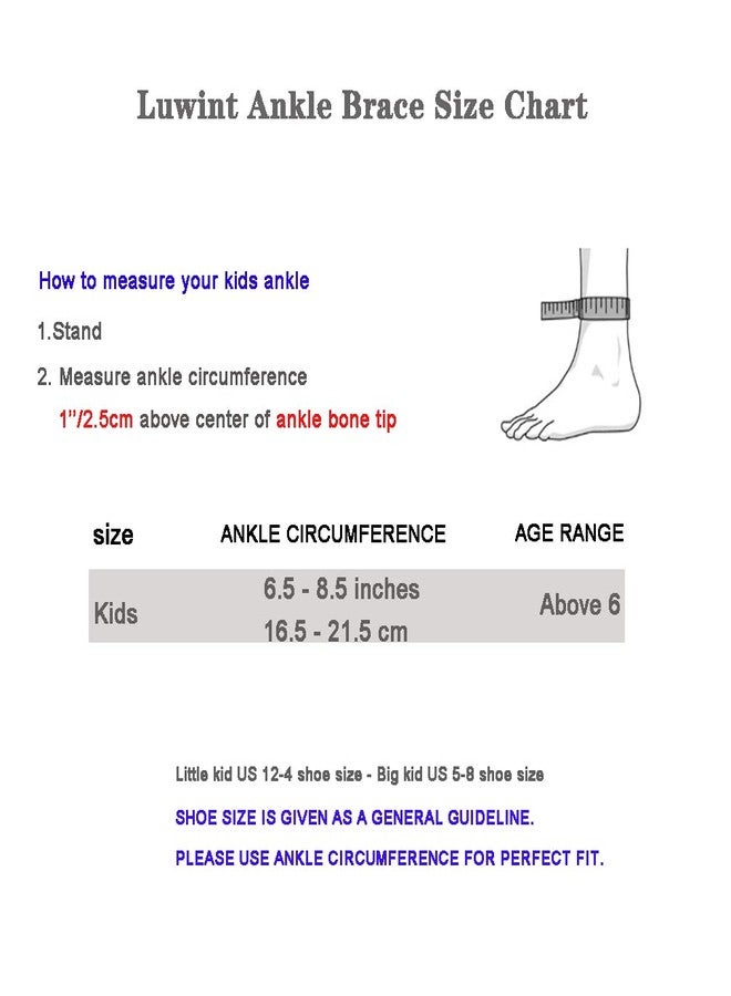 Luwint Kid Compression Ankle Brace Sock Support, Knitted Ankle Sleeve for Boys Girls, Youth Ankle Support for Sprains, Tendonitis, Arthritis, Basketball Running Soccer Dance Fitness, 1 Pair Black - Image 5