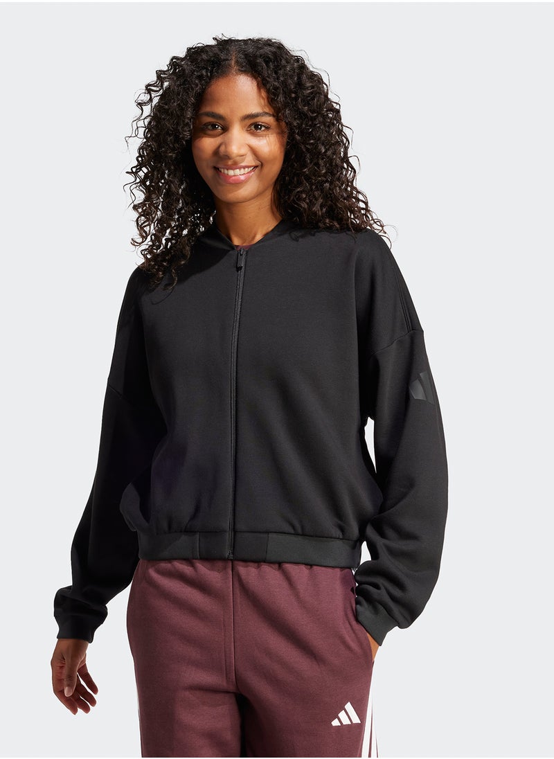 Adidas - Essential Contemporary Logo Bomber Jacket - Image 1
