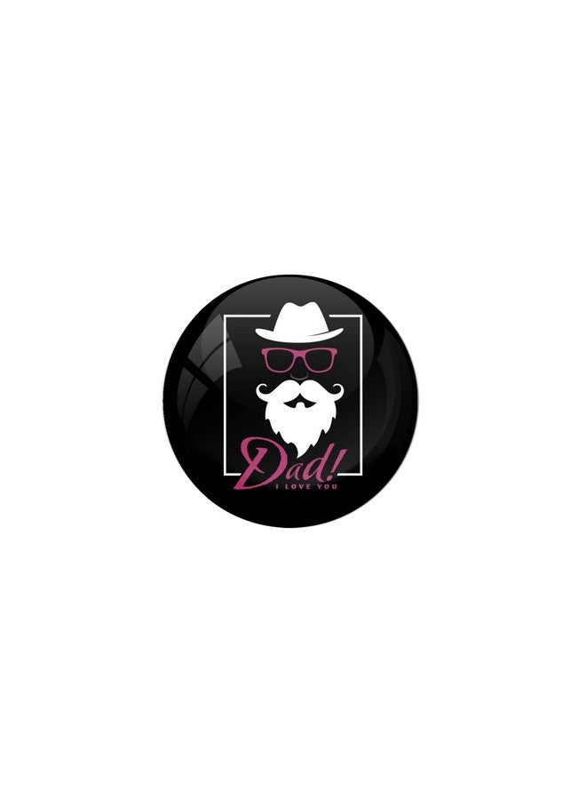 avi pin badges multi with dad i love you badge designs 6cm r8000207- Multi color - Image 1