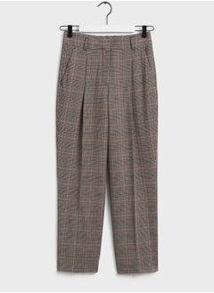 GANT High Waist Checked Pants  - Image 1