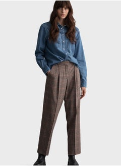 GANT High Waist Checked Pants  - Image 4