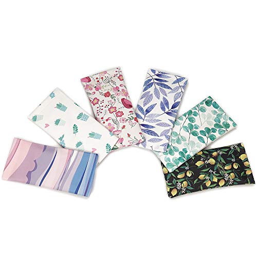 WOW DING 6PCS Eyeglass Pouch, Eyeglasses Cases for Women, Sunglasses Case with Cleaning Cloth, Soft Portable Glasses Pouch Bag - Image 1