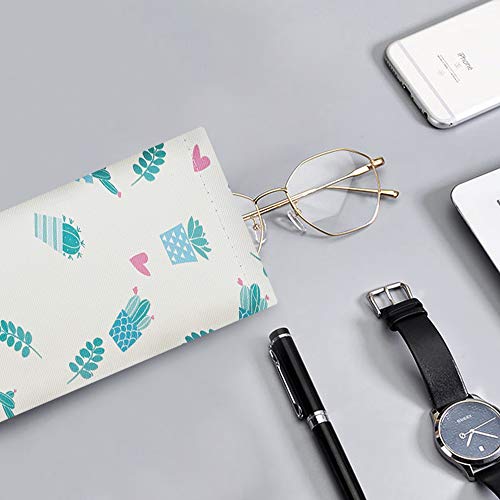 WOW DING 6PCS Eyeglass Pouch, Eyeglasses Cases for Women, Sunglasses Case with Cleaning Cloth, Soft Portable Glasses Pouch Bag - Image 2