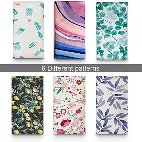 WOW DING 6PCS Eyeglass Pouch, Eyeglasses Cases for Women, Sunglasses Case with Cleaning Cloth, Soft Portable Glasses Pouch Bag - Image 4