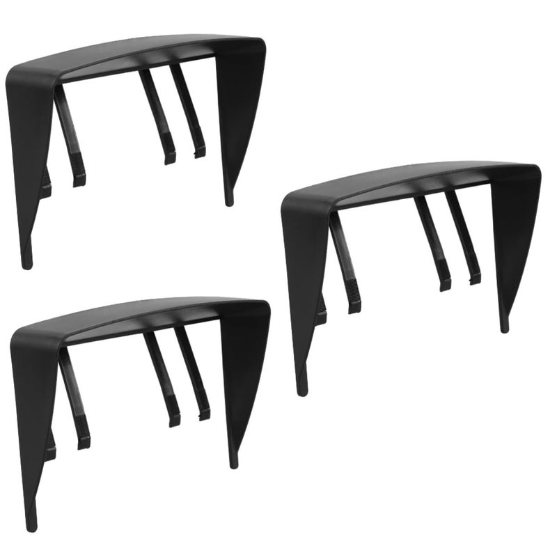 3 Pack Portable GPS Sunshade Visor For Car Navigation Optimal Sun Protection - Image 2