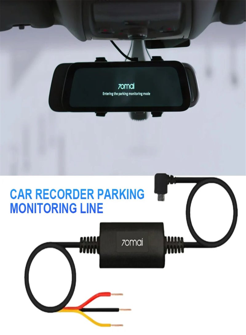 For 70mai  UP02 A800 - A500S - D07 - D08parking monitoring line universal version 70m driving recorder smart rearview mirror 24 hours ACC signal line - Image 5