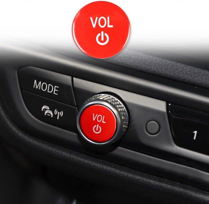 woobles Vol Button, Center Console Media Control Knob Covers Car Volume Knob Cover Replacement Compatible with G26 X3M X4M F97 F98 X3 X4 G02 G01 G14 G15 G16 X5 X6 G05 G06 - Image 2