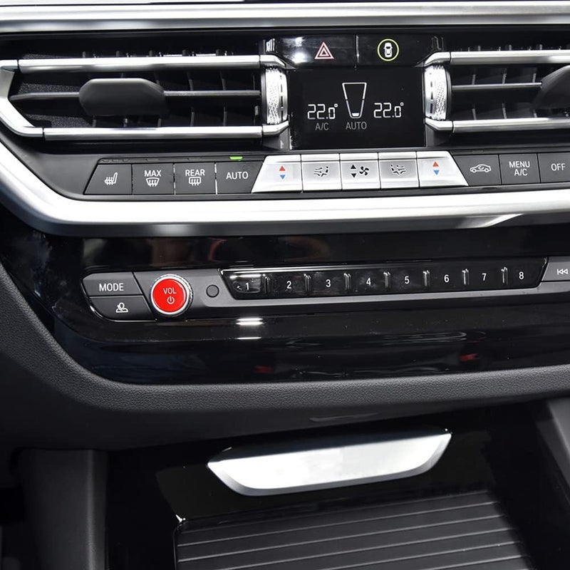 woobles Vol Button, Center Console Media Control Knob Covers Car Volume Knob Cover Replacement Compatible with G26 X3M X4M F97 F98 X3 X4 G02 G01 G14 G15 G16 X5 X6 G05 G06 - Image 4
