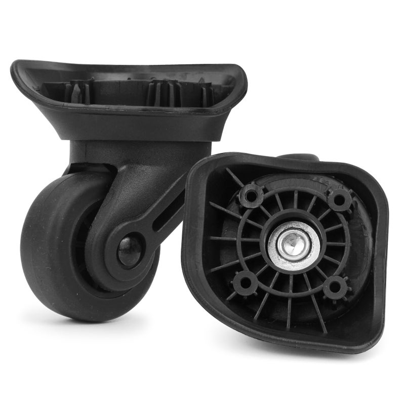 Volein Suitcase Wheels Plastic for DIY Repair, 360 Swivel Wheel Replacement Luggage Travel Casters, Black Spinner Suitcase Caster for Luggage, V72A - Image 1