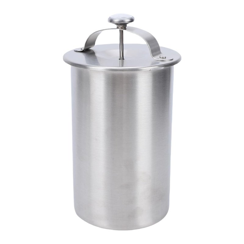 Stainless steel homemade cooked meat pressing mold (with thermometer) Silver