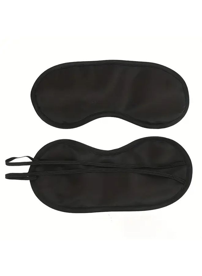 1pc White Sleep Mask Adjustable Strap Lightweight Breathable for Travel Yoga Gifts - Image 3