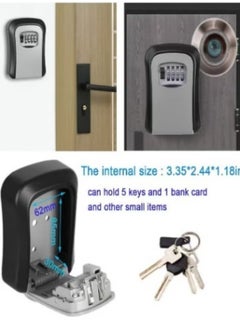 Generic Key Locks Box Outdoor Anti-theft Code Key Box Wall Door Mounted Storage Lockbox for Home  - Image 5
