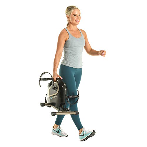 Exerpeutic 2000M Motorized Under Desk Exercise Bike - Electric Legs and Arms Pedal Exerciser - Fitness Equipment for Home Use - Remote Work Office Accessory - Black - Image 4