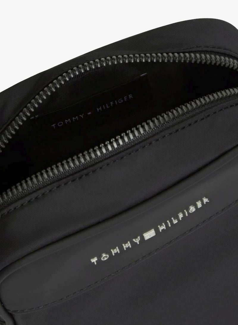 TOMMY HILFIGER Metal Logo Crossbody Reporter Bag - Image 5