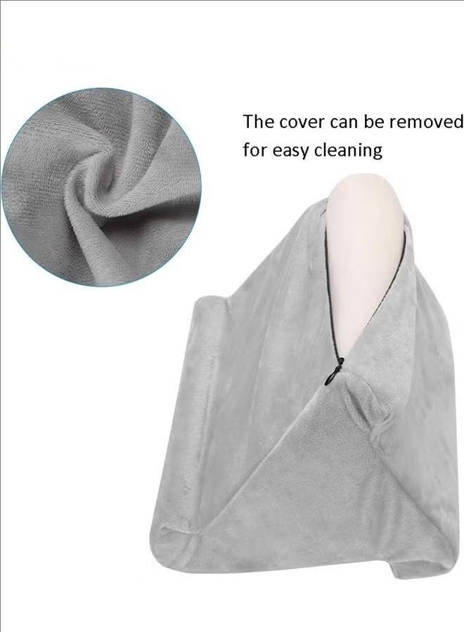 بلومنغ تايم وسادة القراءة وسادة قابلة للضغط وسادة باد وسادة اللوحي, متعدد زاوية الهاتف وسادة الركبة الوقوف, العالمي باد اللوحي القراءة حامل وسادة الوقوف لباد, الكمبيوتر اللوحي, الهواتف الذكية, رمادي - Image 3