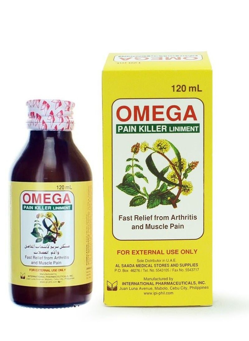 Omega Pain relieving ointment for fast pain relief 120ml