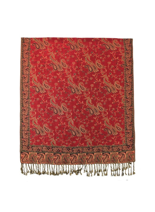 Women'S Retro Jacquard Imitation Cashmere Shawl Scarf With Tassels Suitable For Dinners And Weddings (180x70cm) - Image 2