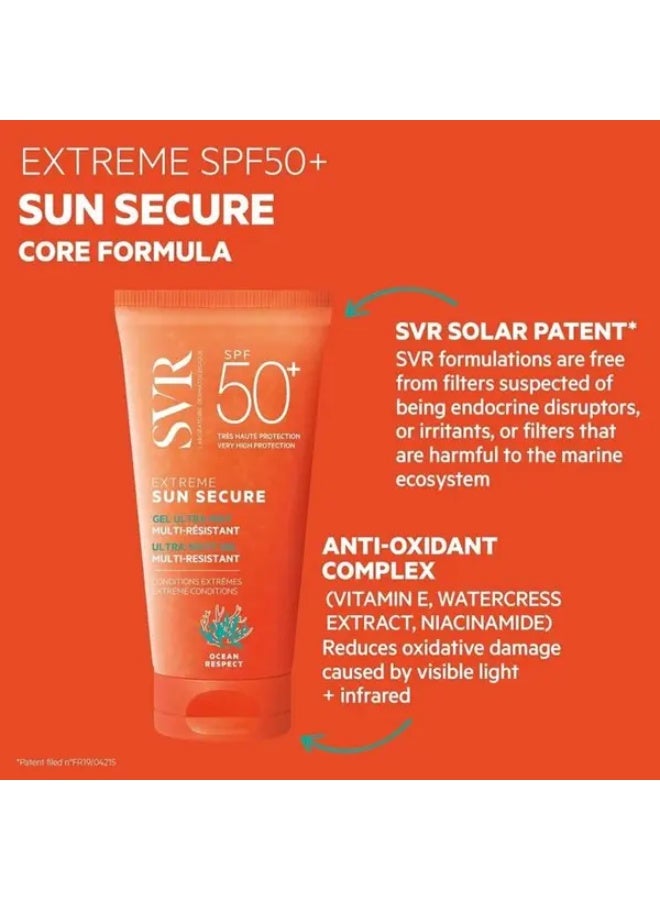 اس في أر جل واقي من الشمس SVR Sun Secure Extreme SPF50+ Ultra Matt متعدد المقاومة 50 مل - Image 3