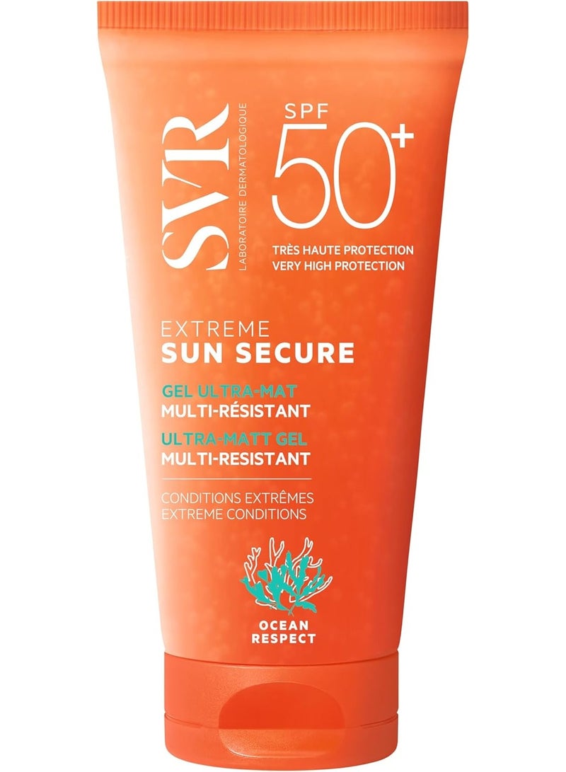 اس في أر جل واقي من الشمس SVR Sun Secure Extreme SPF50+ Ultra Matt متعدد المقاومة 50 مل - Image 1