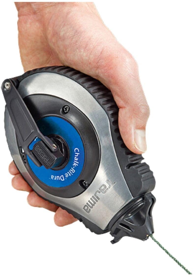 Tajima Chalk Line - Chalk-Rite Dura Chalk Box with Ultra Thin 0.5mm Snap Line & Integrated Handle Release - CR402S - Image 5