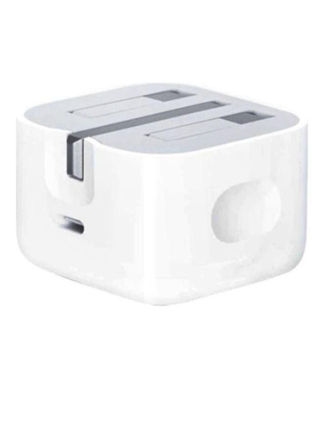 ماركة غير محددة محول طاقة بمنفذ USB-C أبيض  - Image 1
