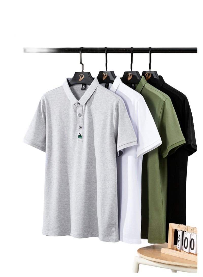 PLAYBOY Men's Business Casual Minimalist Summer Polo Shirt - Image 2