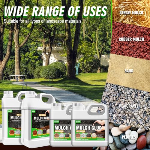 Vividye Gravel Binder & Mulch Glue - 0.5 Gallon Rock Glue for Landscaping, Ready-to-Use Spray | Stabilizes & Bonds Pea Gravel, Bark, Sand, Pine Straw | Long-Lasting Lockdown for Garden, Pathways, Flower Beds - Image 3