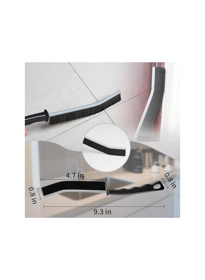 promass Hard Bristle Crevice Cleaning Brush, Crevice Cleaning Brush, Multifunctional Bathroom Gap Cleaning Brush, Crevice Cleaning Tool for Corner Kitchen Bathroom Window Groove (3PCS) - Image 3