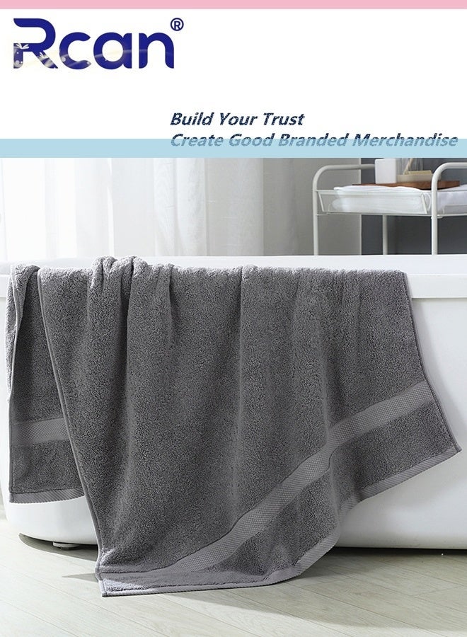 Rcan Premium Cotton Bath Towels Set Ultra Soft Towels Large Shower Towels 140x70cm Soft Feel Quick Dry Highly Absorbent Durable Towels - Image 1