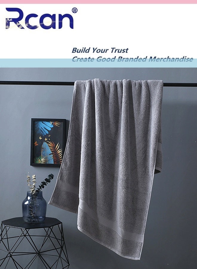 Rcan Premium Cotton Bath Towels Set Ultra Soft Towels Large Shower Towels 140x70cm Soft Feel Quick Dry Highly Absorbent Durable Towels - Image 5