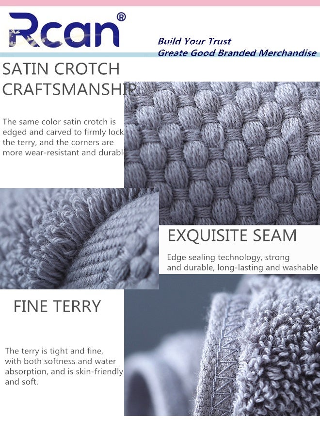 Rcan Premium Cotton Bath Towels Set Ultra Soft Towels Large Shower Towels 140x70cm Soft Feel Quick Dry Highly Absorbent Durable Towels - Image 3