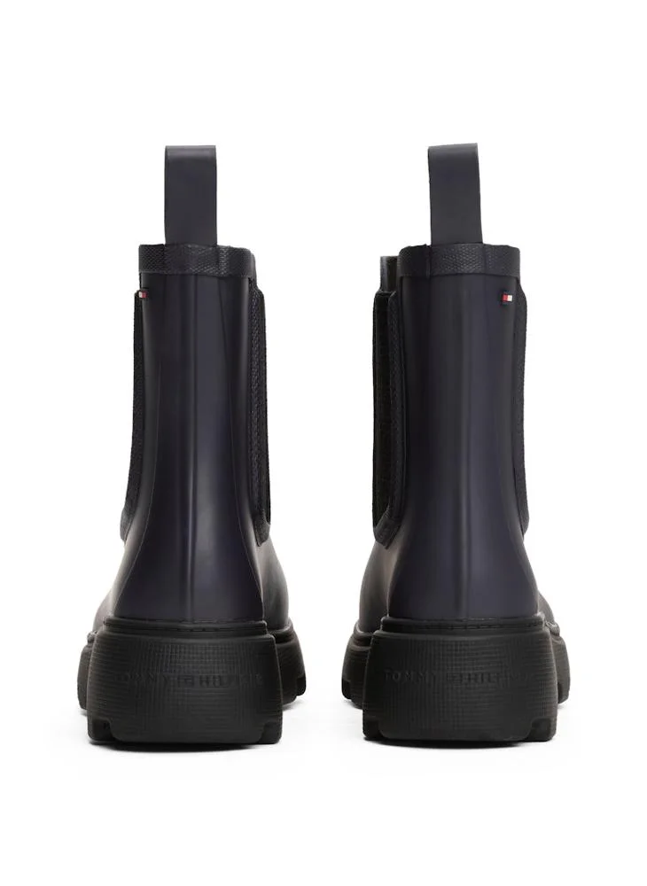 TOMMY HILFIGER Rubber Flag Cleated Rain boots
