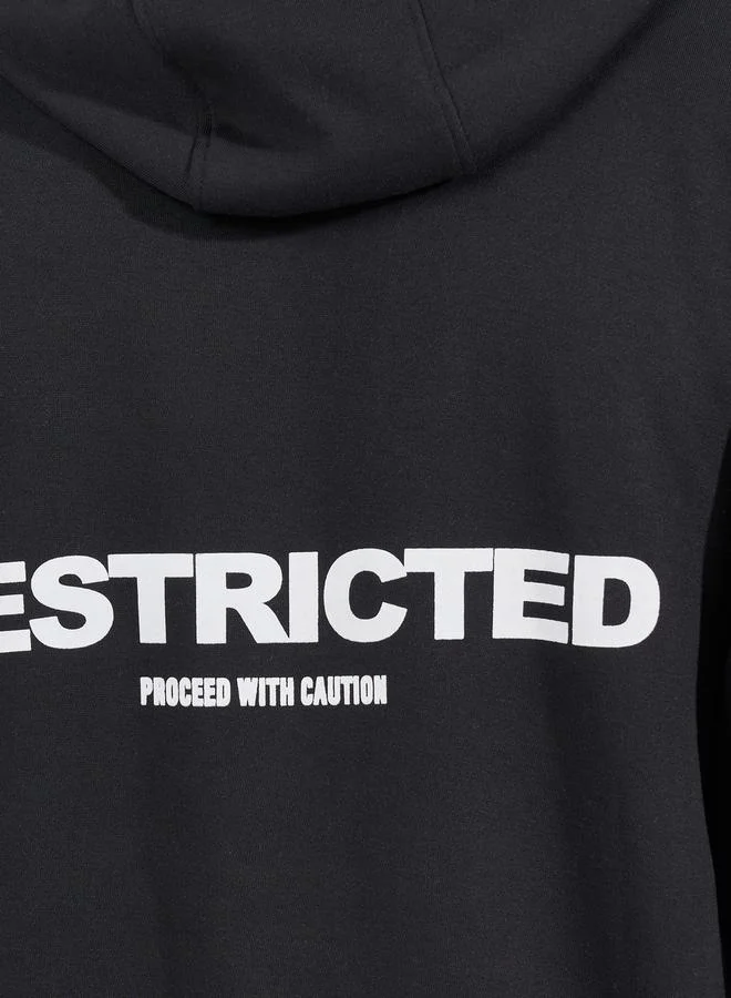Styli Back Print Heavy Oversized Hoodie