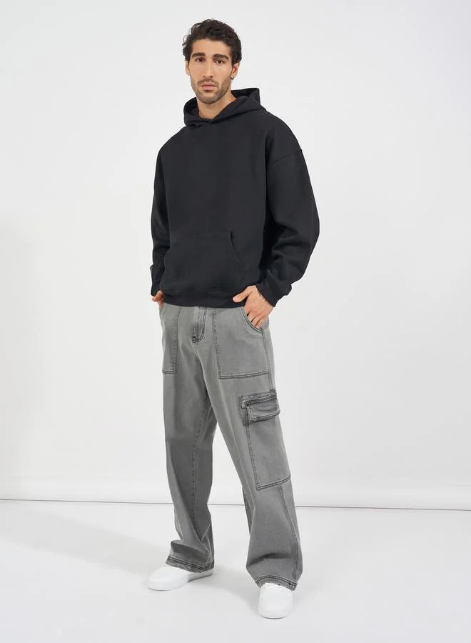 Styli Back Print Heavy Oversized Hoodie