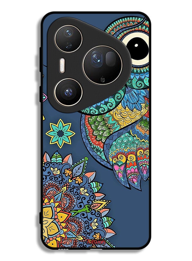 Tolwak Huawei Pura 80 Ultra Protective Case Cover Floral Owl - Image 1