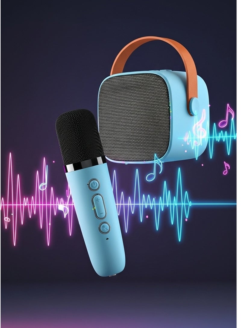 K1 Bluetooth Stereo Speaker with Microphone – Live Karaoke, Wireless Audio, Built-in 800-1000mAh Battery - Image 4