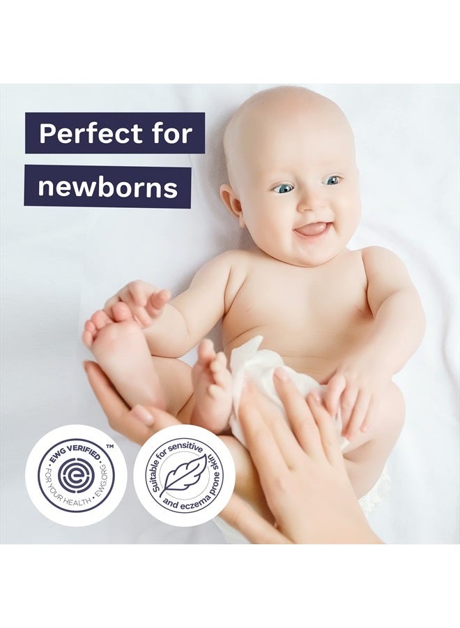 Pura Baby Wipes - 100% Plastic-Free & Plant Based Wipes, 99% Water, Suitable for Sensitive & Eczema-prone Skin, Fragrance Free & Hypoallergenic, Cruelty Free, EWG Verified, 1 Pack of 60 Wet Wipes - Image 2