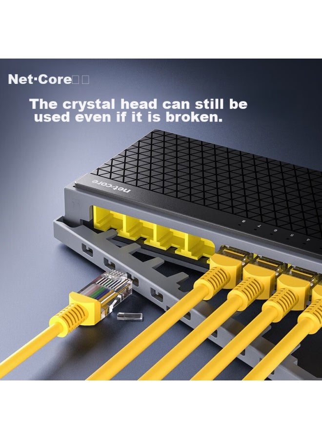 Netcore S8g 8-port Gigabit Switch, Enterprise-grade Switch, Monitoring Network Office Home Dormitory Ethernet Security Splitter, Compatible With Weak Current Box, Compatible With 100mbps - Image 3