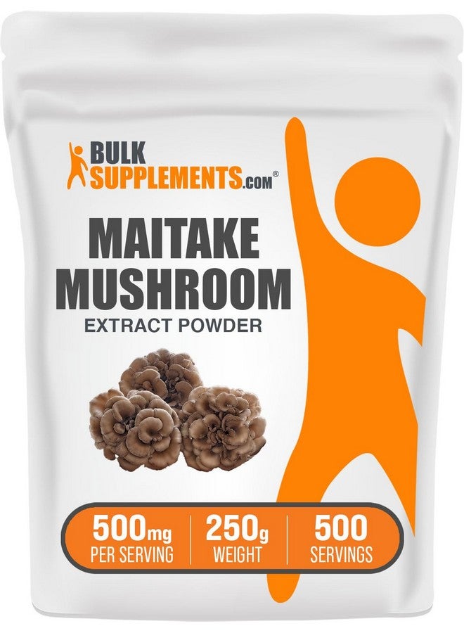 BulkSupplements.com Maitake Mushroom Extract Powder - Superfood Supplement, Maitake Mushroom Supplement - Gluten Free, 500mg per Serving, 250g (8.8 oz) (Pack of 1) - Image 1