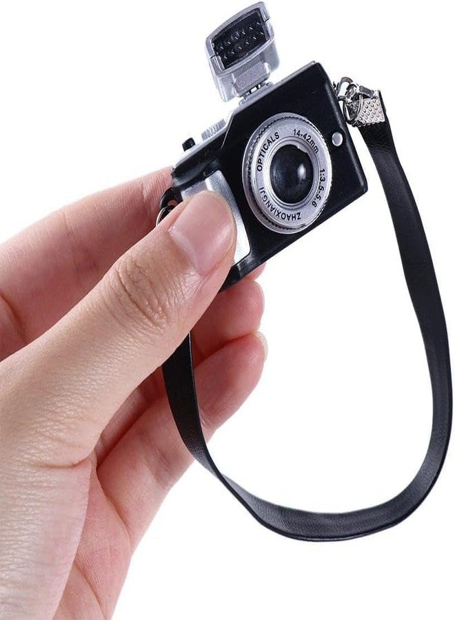HODASHI Miniature Camera 1:4 Scale Mini Camera Prop Mini Camera Ornament Vintage Camera Model Digital Mini Decoration Accessories Photography Props - Image 3