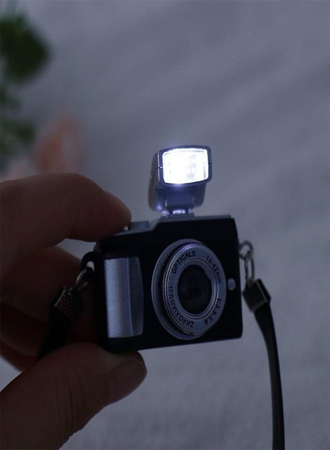 HODASHI Miniature Camera 1:4 Scale Mini Camera Prop Mini Camera Ornament Vintage Camera Model Digital Mini Decoration Accessories Photography Props - Image 4