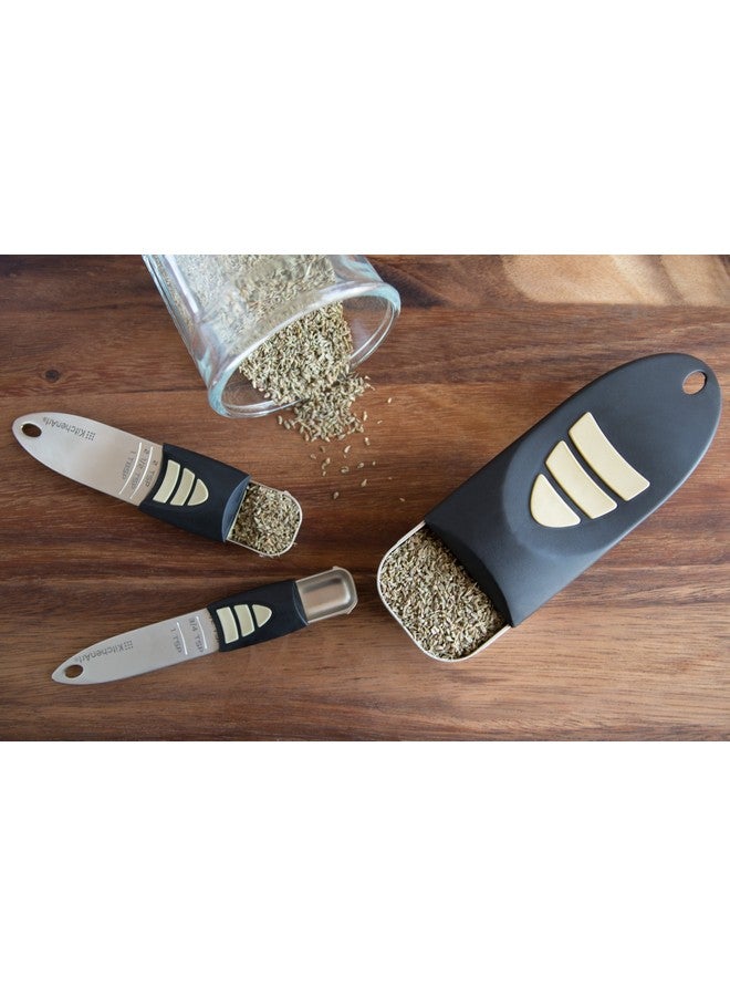 KitchenArt KitchenArt 54210 Cook's Pro Adjust-A-Measure Set, 3-Piece, Satin - Image 2