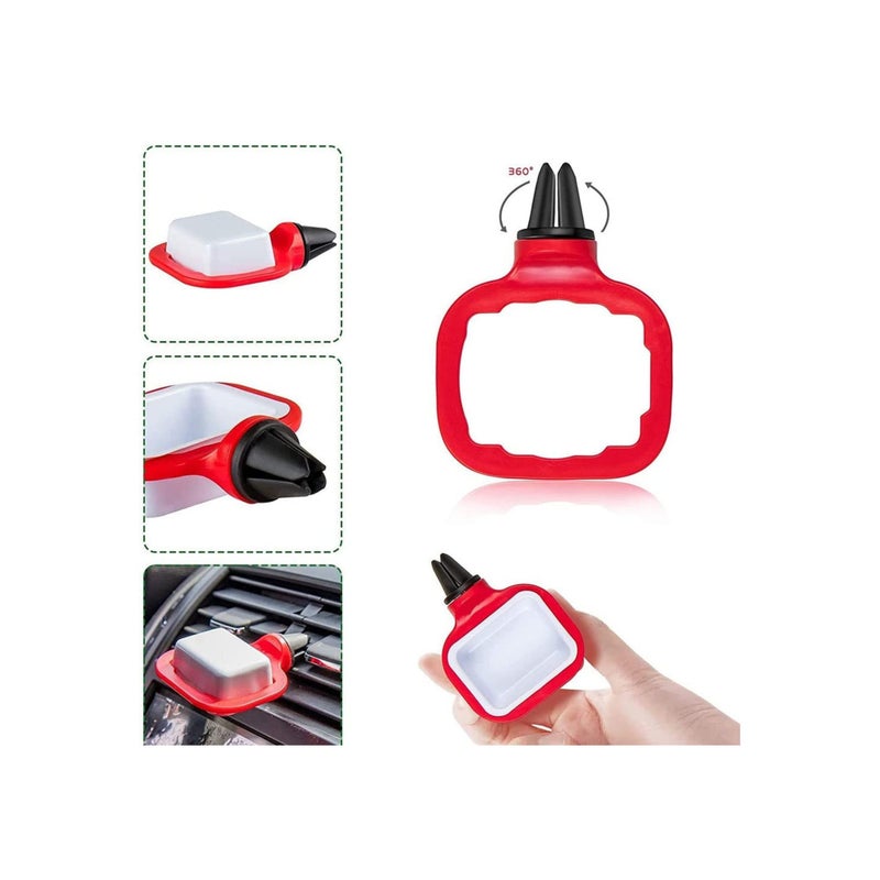 SOLARAE Car Sauce Holder Vent Dip Clip, Car Accessories for Sauce Mini Sauce Holder Removable Dipping Sauces Holder Dipping Dish Container for Car Vent - Image 5