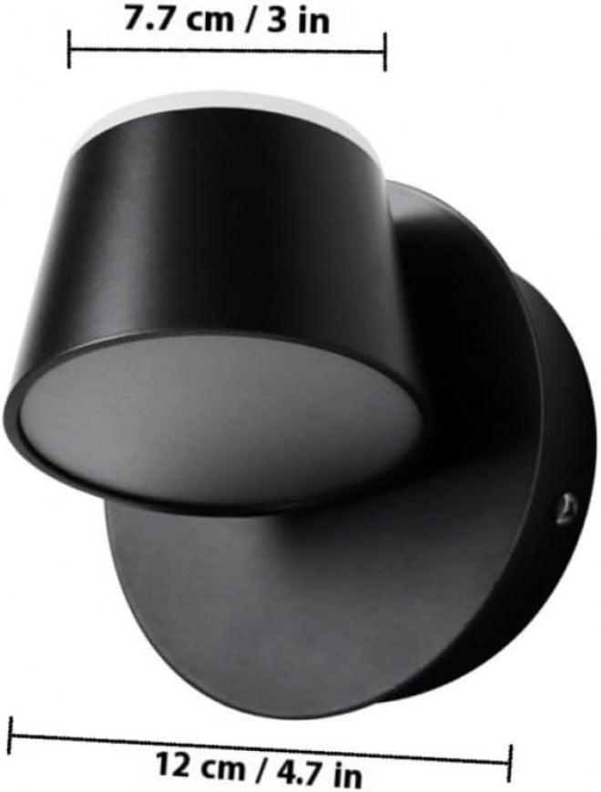 WOONEKY Rotatable LED Wall Lamp Angle Decorative Bedside Reading Light for Bedroom Balcony Stairway Modern Indoor Sconce Lighting Fixture - Image 2