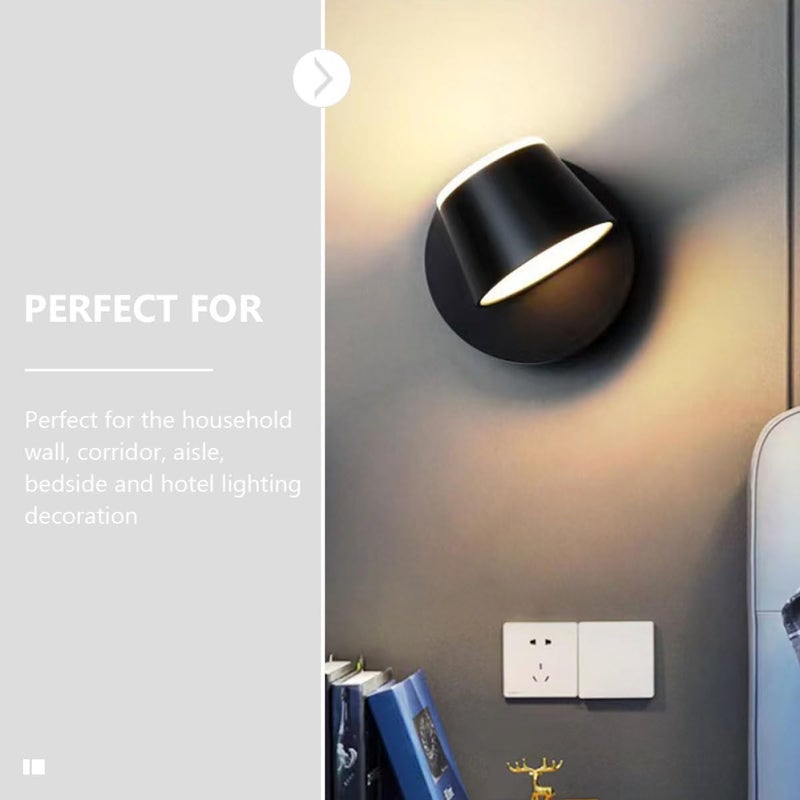 WOONEKY Rotatable LED Wall Lamp Angle Decorative Bedside Reading Light for Bedroom Balcony Stairway Modern Indoor Sconce Lighting Fixture - Image 4