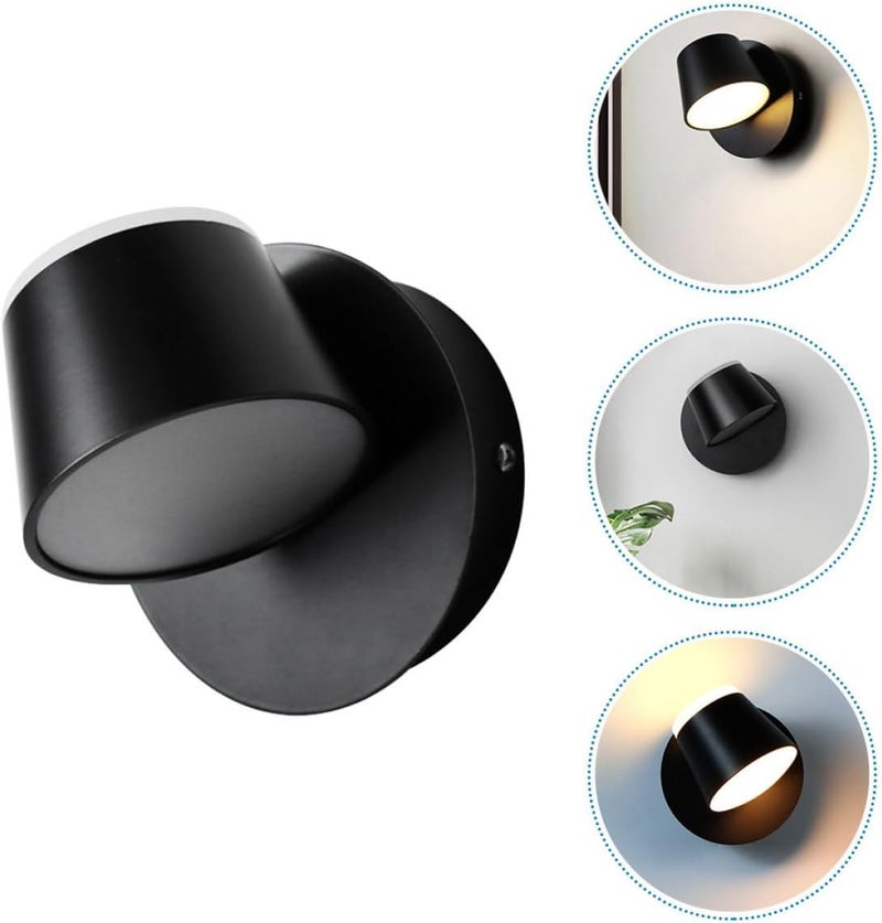 WOONEKY Rotatable LED Wall Lamp Angle Decorative Bedside Reading Light for Bedroom Balcony Stairway Modern Indoor Sconce Lighting Fixture - Image 3