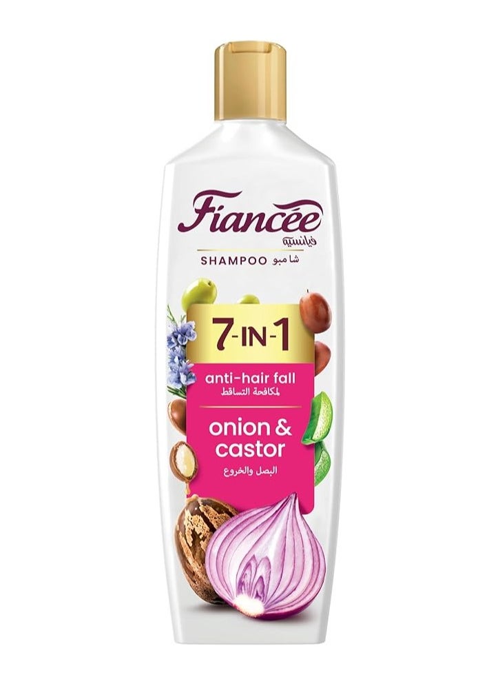 Shampoo with onions and castor to combat hair fall and nourish/rich in natural ingredients / 340ml - pzsku/Z62E23961BD47C64BD3F0Z/45/_/1739035520/d2a00b83-6752-4289-bf11-d579242b1f0c